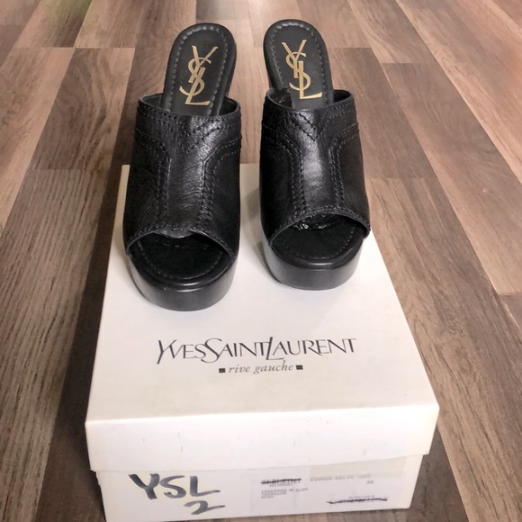 Yves Saint Laurent | Shoes | Yves Saint Laurent Size 7 Platform ...